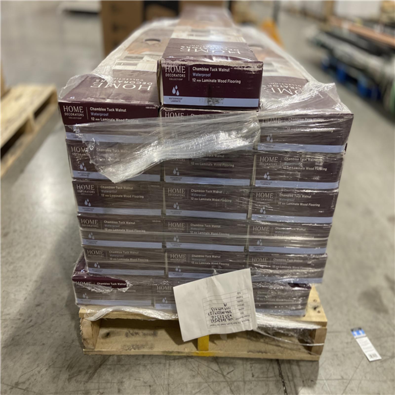 DALLAS LOCATION - Home Decorators Collection Chamblee Tuck Walnut 12 mm T x 8.03 in. W Waterproof Laminate Wood Flooring (15.9 sqft/case) - 19 UNITS