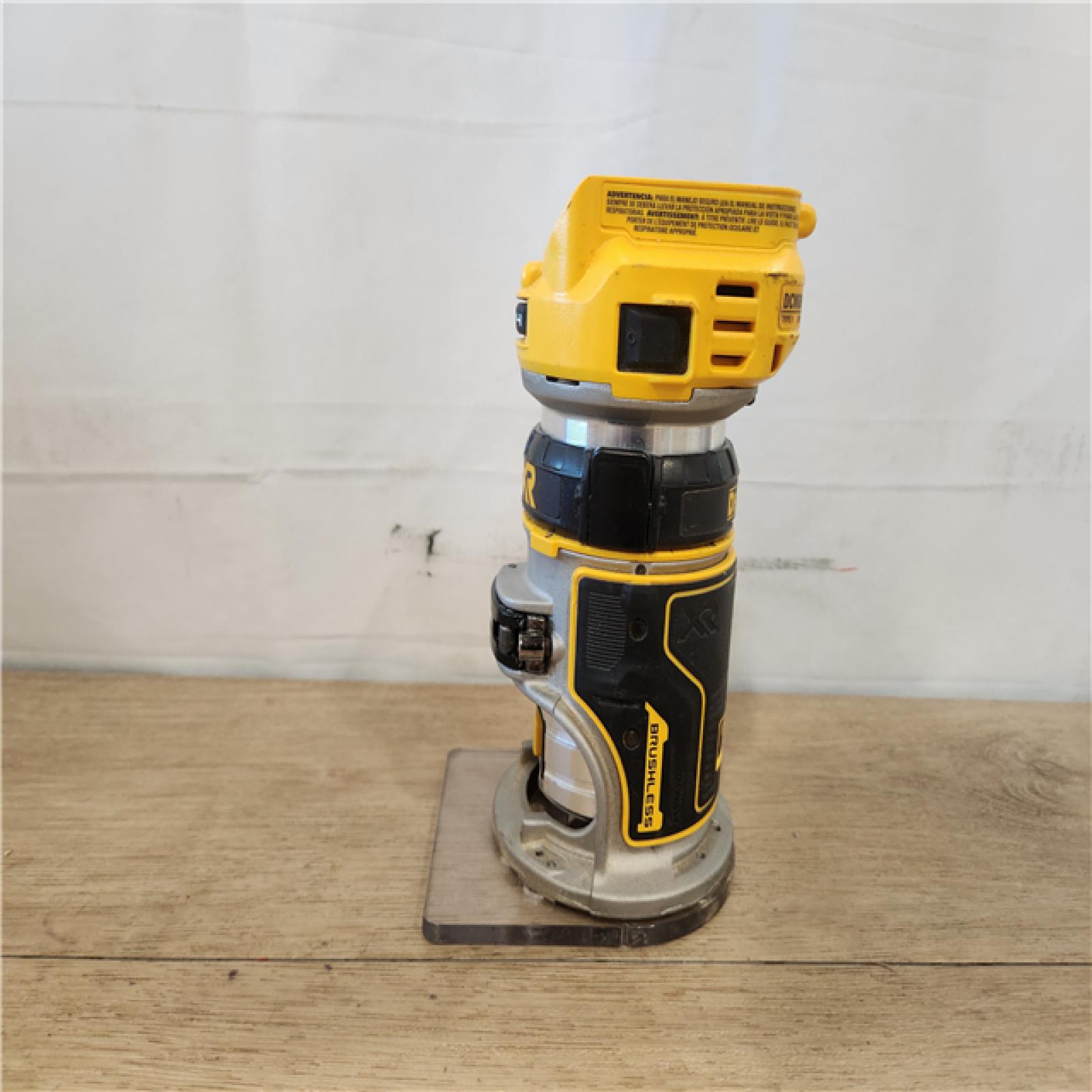AS-IS- DEWALT 20V MAX XR Lithium-Ion Brushless Cordless Compact Router (Tool Only)