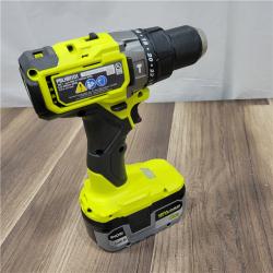 GOOD RYOBI  18V Brushless Cordless 1/2 in. Hammer Drill Kit with (1) 4.0 Ah High Performance Battery, Charger, and Tool Bag