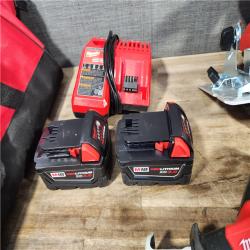 HOUSTON LOCATION - AS-IS MILWAUKEE 7 TOOL COMBO KIT W/ (2) BATTERY & CHARGER