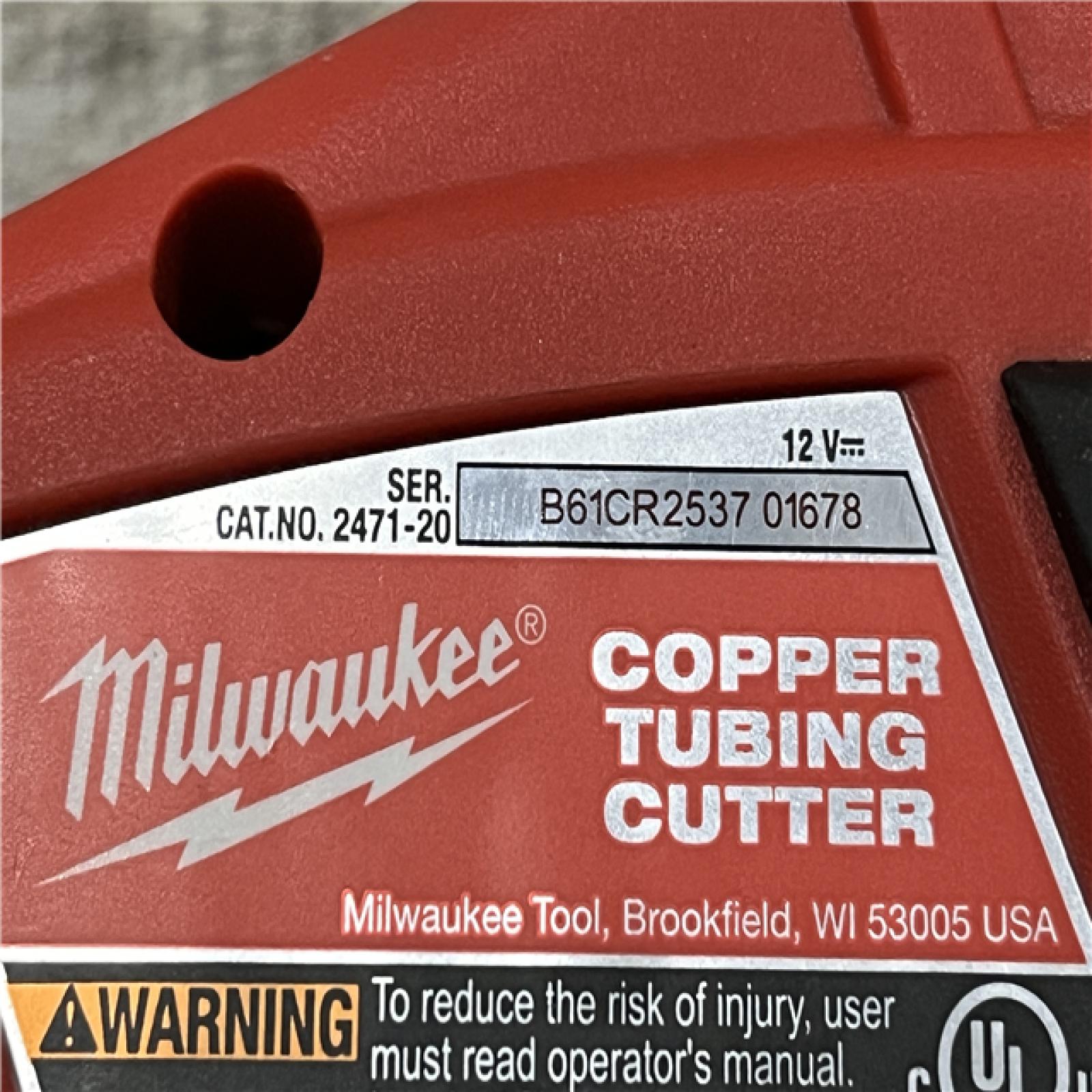 AS-IS Milwaukee 12V Lithium-Ion Cordless Copper Tubing Cutter (Tool-Only)