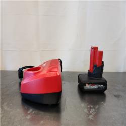 AS-IS- Milwaukee 12-Volt Lithium-Ion XC High Output 5.0 Ah Battery Pack with Charger Starter Kit