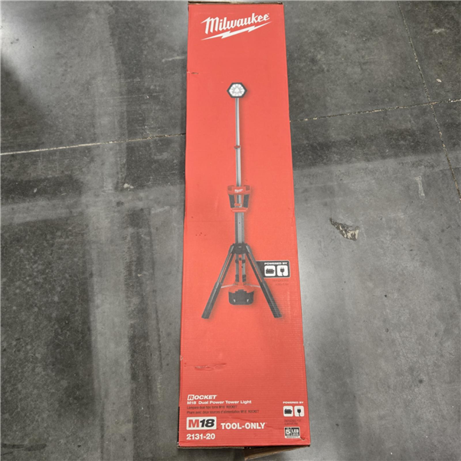 LIKE NEW! - Milwaukee M18 18V Cordless Rocket Dual Power Tower Light (Tool Only)
