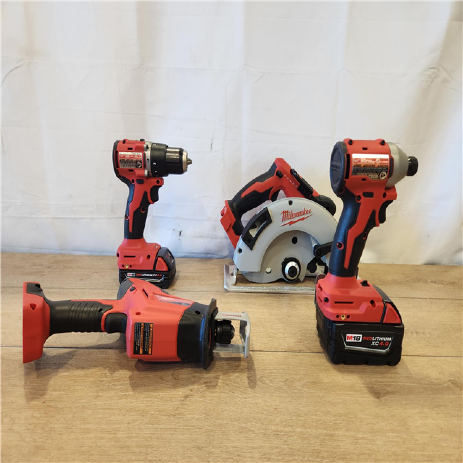 AS-IS- Milwaukee M18 4-Tool Combo Kit