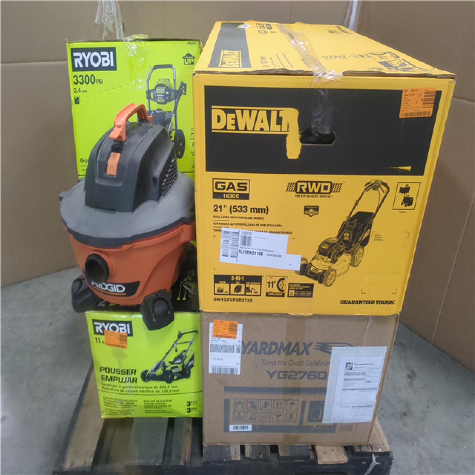 CALIFORNIA AS-IS OUTDOOR POWER EQUIPMENT