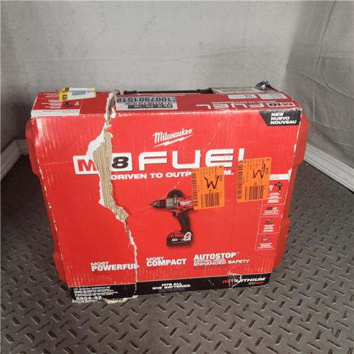 Houston location- AS-IS Milwaukee M18 Fuel 18 V 1/2 in Brushless Cordless Hammer Drill Kit (Battery & Charger)