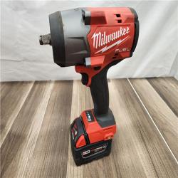 AS-IS Milwaukee M18 1/2 in. Cordless Brushless High Torque Impact Wrench Kit (Battery & Charger)