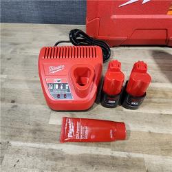HOUSTON LOCATION - AS-IS Milwaukee M12 12-Volt Lithium-Ion Cordless PEX Expansion Tool Kit with (2) 1.5 Ah Batteries, (3) Expansion Heads and Hard Case