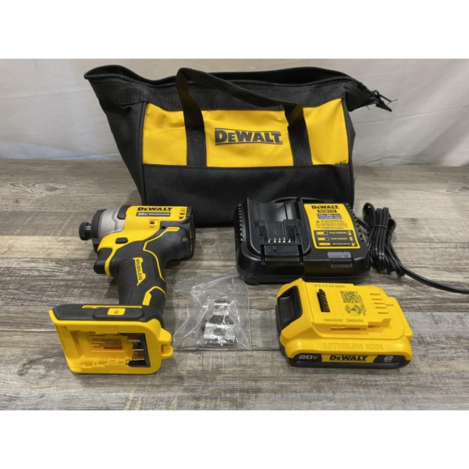 AS-IS DEWALT Atomic 20V Max Lithium-Ion Brushless Cordless Compact 1/4 in. Impact Driver Kit
