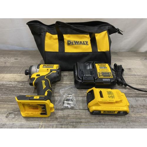 AS-IS DEWALT Atomic 20V Max Lithium-Ion Brushless Cordless Compact 1/4 in. Impact Driver Kit