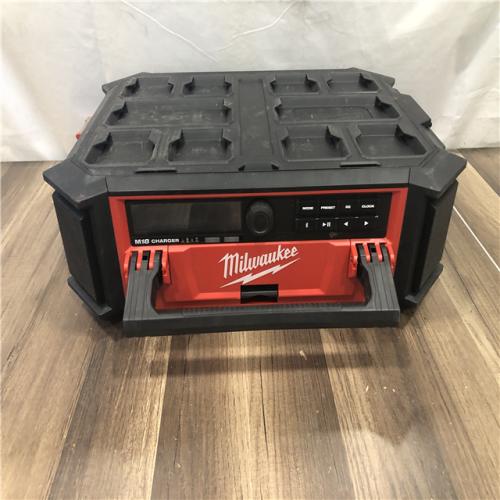 AS-IS Milwaukee Lithium-Ion Cordless PACKOUT Radio/Speaker with Built-In Charger
