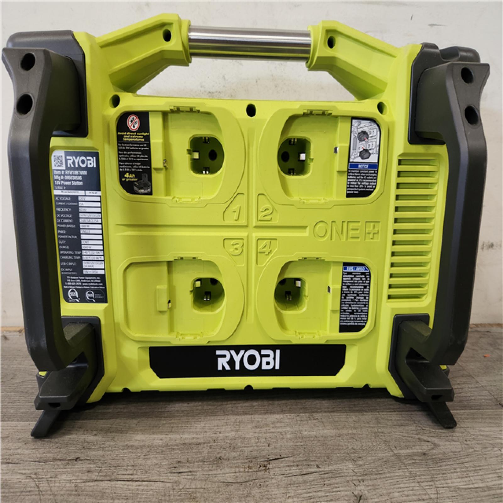 Phoenix NEW RYOBI 18V ONE+ 1800-Watt Portable Battery Inverter Power Station/8-Port Charger (Tool Only)