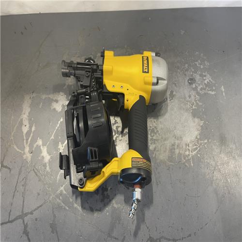 AS-IS- DeWalt 1-3/4 in. 15 Degree Pneumatic Coil Roofing Nailer (Tool-Only)