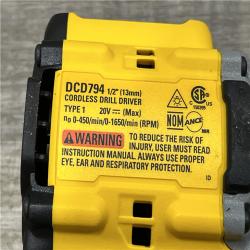 AS-IS DEWALT Atomic 20V Lithium-Ion Cordless Compact 1/2 in. Drill/Driver Kit
