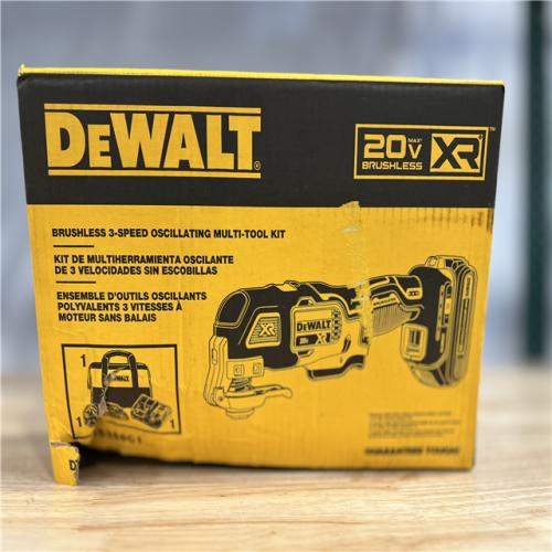 NEW! - DEWALT 20V MAX XR Cordless Brushless 3-Speed Oscillating Multi Tool with (1) 20V 1.5Ah Battery and Charger