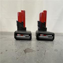 AS-IS - Milwaukee M12 12V Lithium-Ion XC High Output 5.0 Ah Battery (2-Pack) Starter Kit