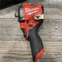 AS-IS Milwaukee FUEL 12V Li-Ion Brushless Cordless Stubby 1/2 in. Impact Wrench Kit