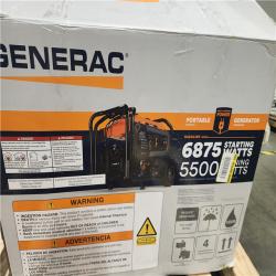 Dallas Location - As-Is Generac 6875 / 5500-Watt  Gasoline Portable Generator