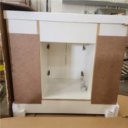 Phoenix NEW Glacier Bay Everdean 49 in. Single Sink White Bath Vanity with White Cultured Marble Top (Assembled)