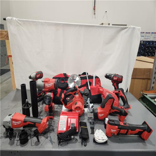 AS-IS- Milwaukee 18-Volt Lithium-Ion Cordless (9-Tool) Combo Kit
