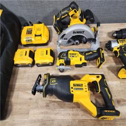 HOUSTON LOCATION - AS-IS (APPEARS LIKE NEW) DEWALT 20V Lithium-Ion Cordless 5-Tool Combo Kit