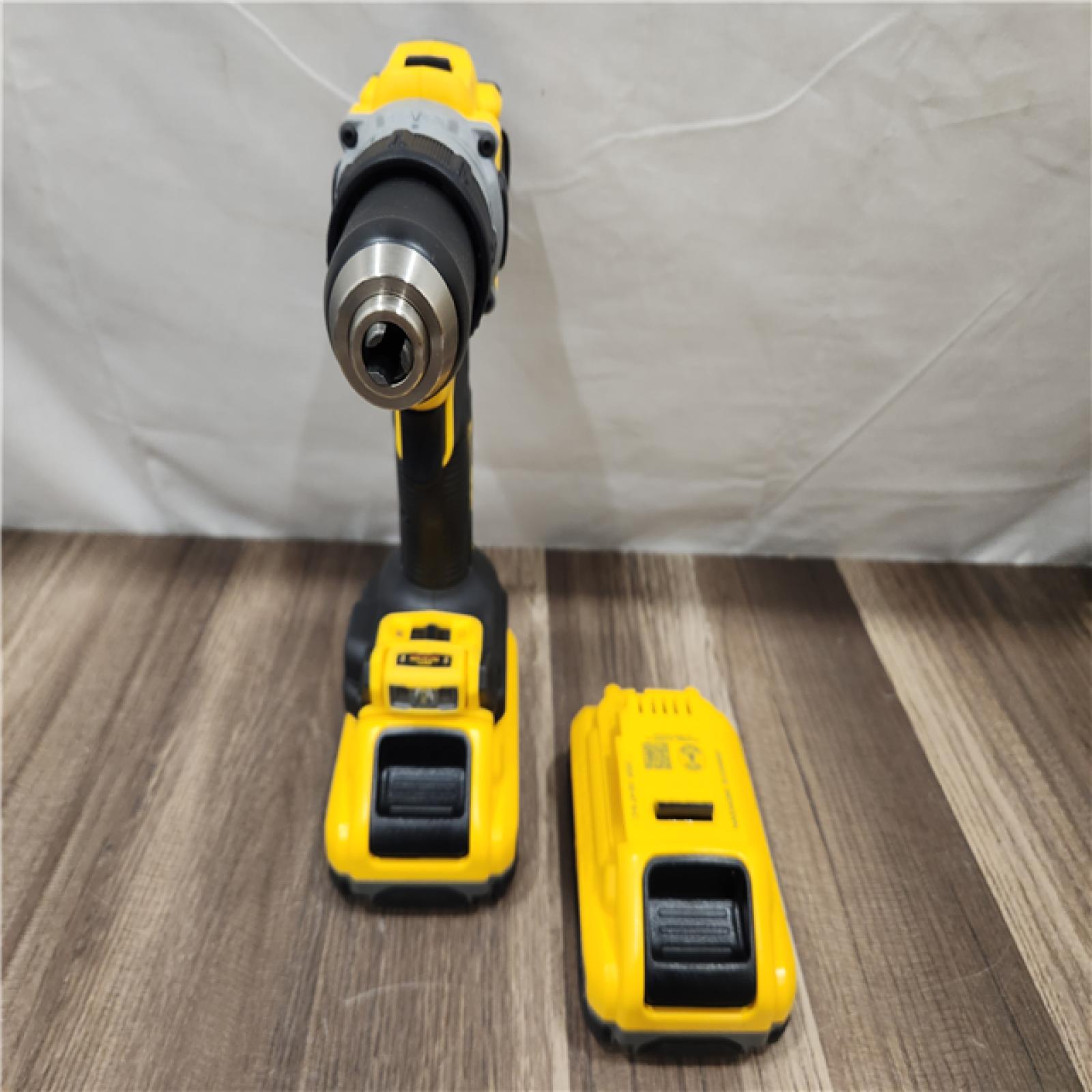 AS-IS- DeWalt 20V XR Lithium-Ion Cordless Brushless 1/2 in. Drill/Driver Kit with (2) 4.0 Ah Batteries and Charger