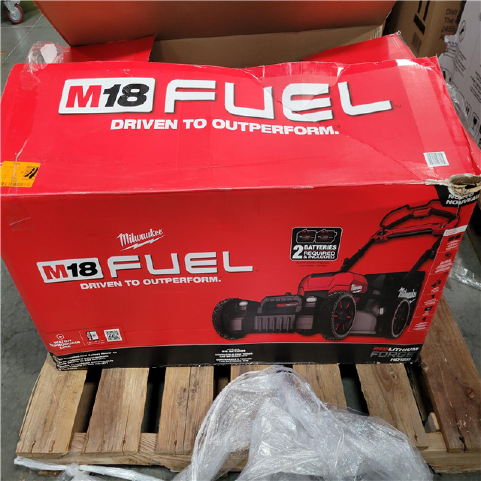 CALIFORNIA AS-IS MILWAUKEE 21 SELF-PROPELLED DUAL BATTERY MOWER KIT