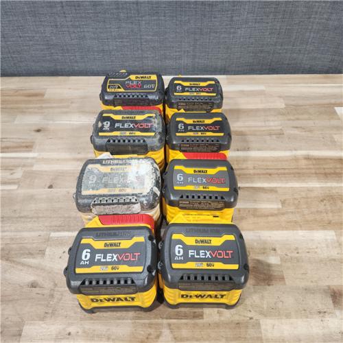 HOUSTON LOCATION - AS-IS DEWALT FLEXVOLT BATTERY PACK QTY - 8