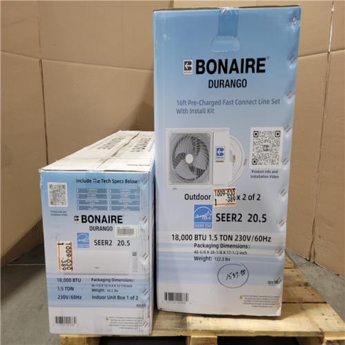 California NEW Bonaire Durango Split Air Conditioner (Damaged Boxes)
