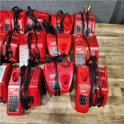 HOUSTON LOCATION - AS - IS MILWAUKEE BATTERY CHARGER PACK QTY - 14