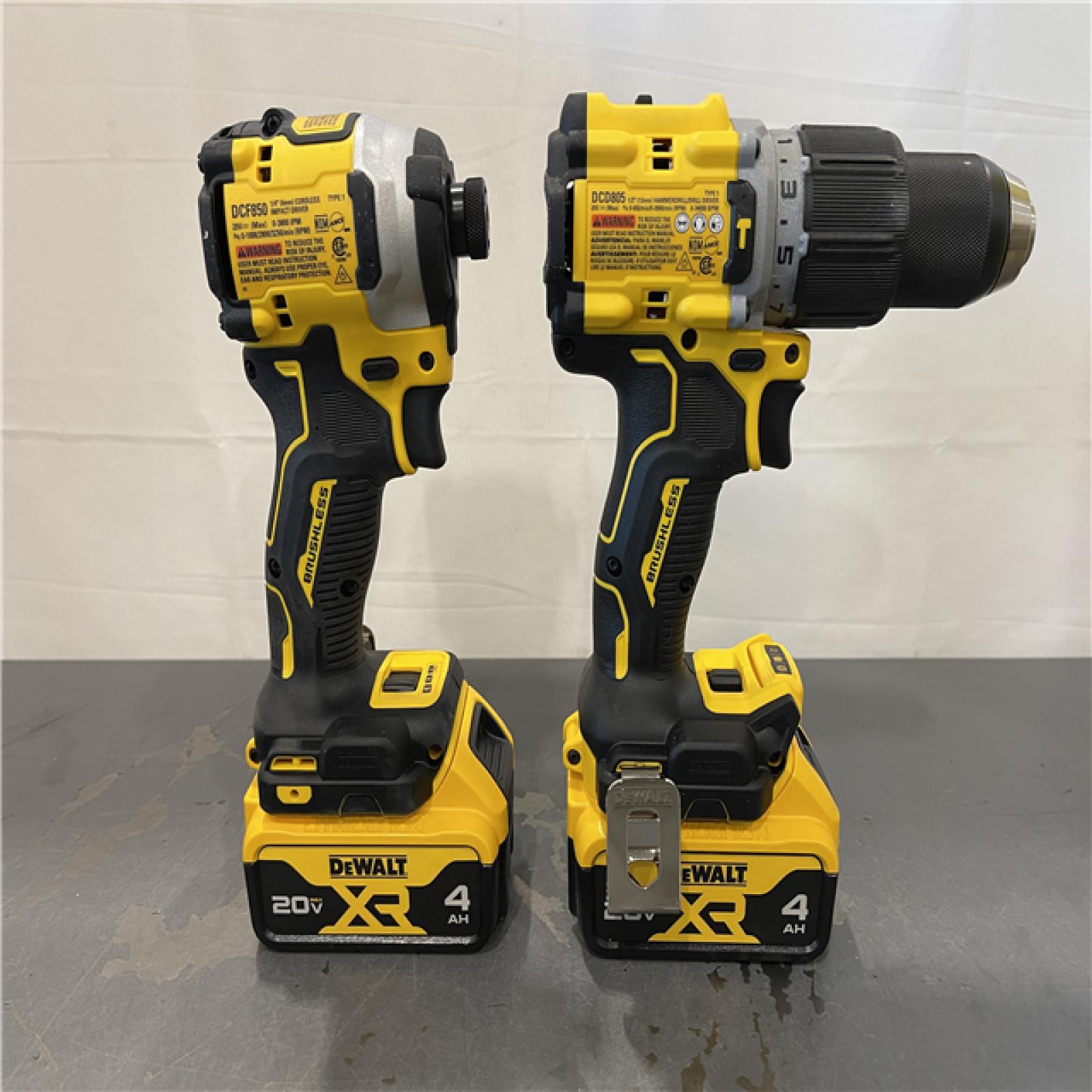 AS-SI - DEWALT 20V MAX XR Hammer Drill and ATOMIC Impact Driver 2 Tool Cordless Combo Kit