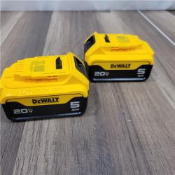 AS-IS DEWALT 20V MAX XR Premium Lithium-Ion 5.0Ah Battery Pack (2 Pack)