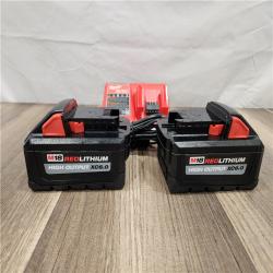 AS-IS - Milwaukee 18-Volt Lithium-Ion High Output Starter Kit with Two 6.0 Ah Battery and Charger