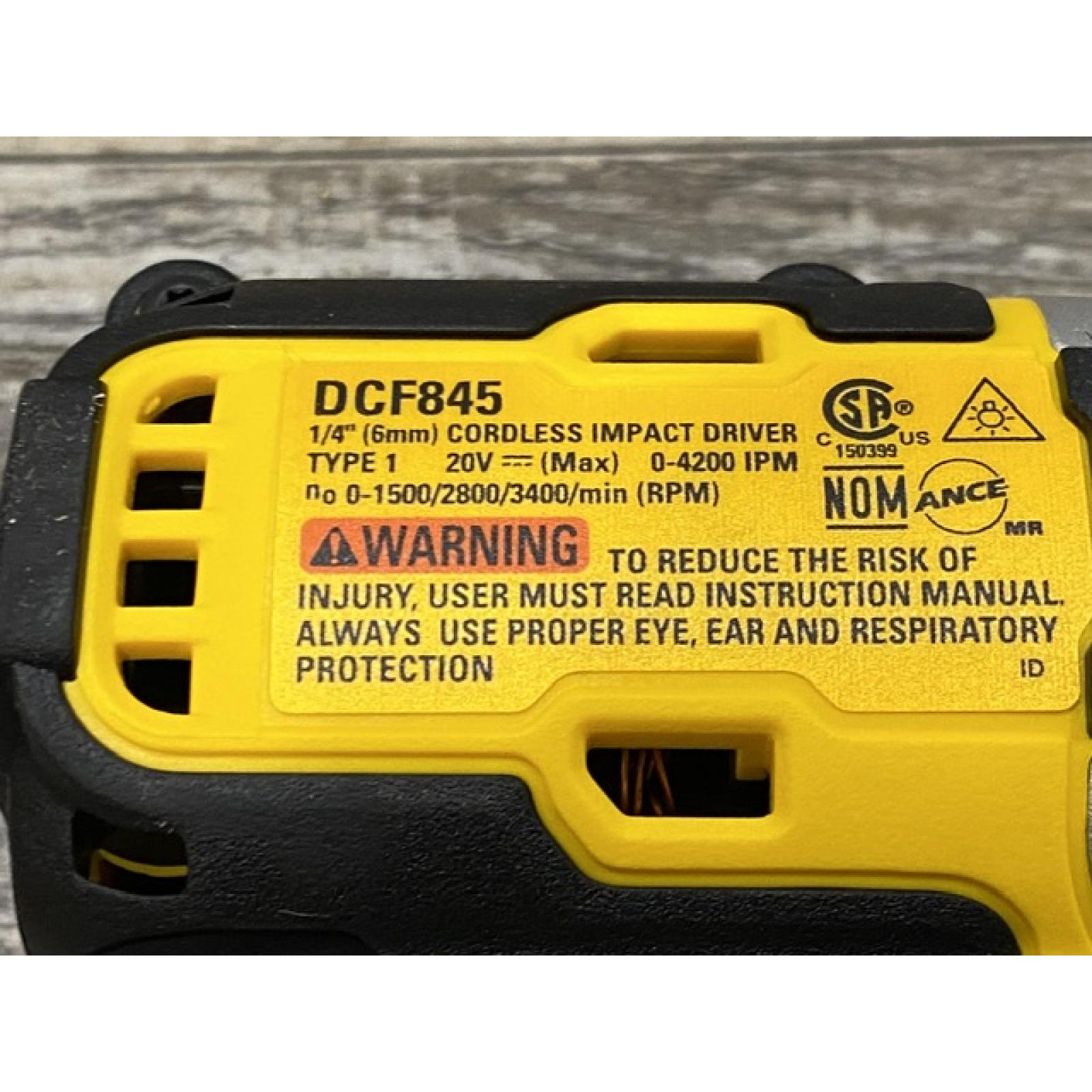 AS-IS DEWALT 20-Volt Maximum XR Lithium-Ion Cordless Brushless 1/4 in. 3-Speed Impact Driver Kit