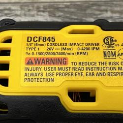 AS-IS DEWALT 20-Volt Maximum XR Lithium-Ion Cordless Brushless 1/4 in. 3-Speed Impact Driver Kit