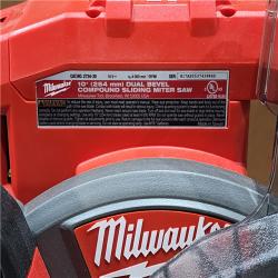 HOUSTON LOCATION - AS-IS Milwaukee M18 FUEL Brushless Cordless 10 in. Dual Bevel Sliding Compound Miter Saw (Tool-Only)