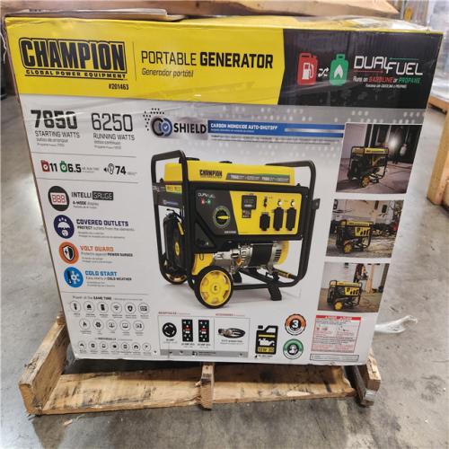 Phoenix Champion Power Equipment 7850/6250-Watt Recoil Start Storm Ready Gasoline and Propane Powered Dual Fuel Portable Generator with CO Shield