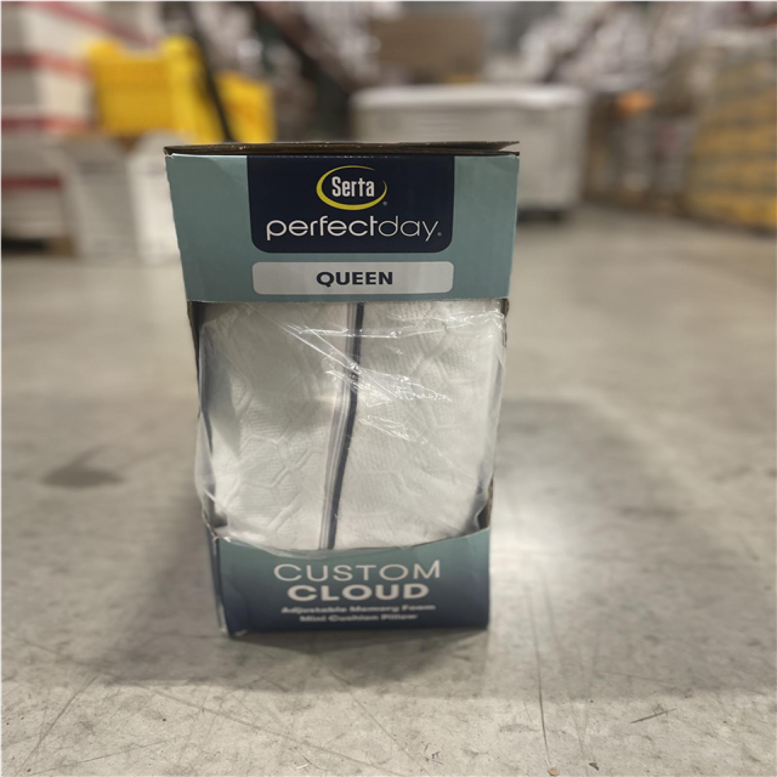 NEW! - Serta Perfect Day Custom Cloud Adjustable Memory Foam Cluster Queen Pillow