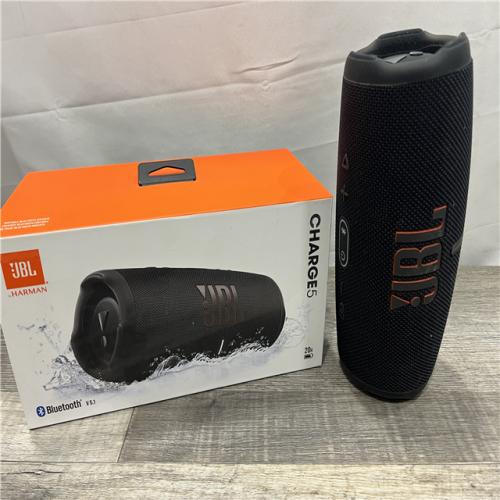 AS-IS JBL - CHARGE5 Portable Waterproof Speaker with Powerbank - Black