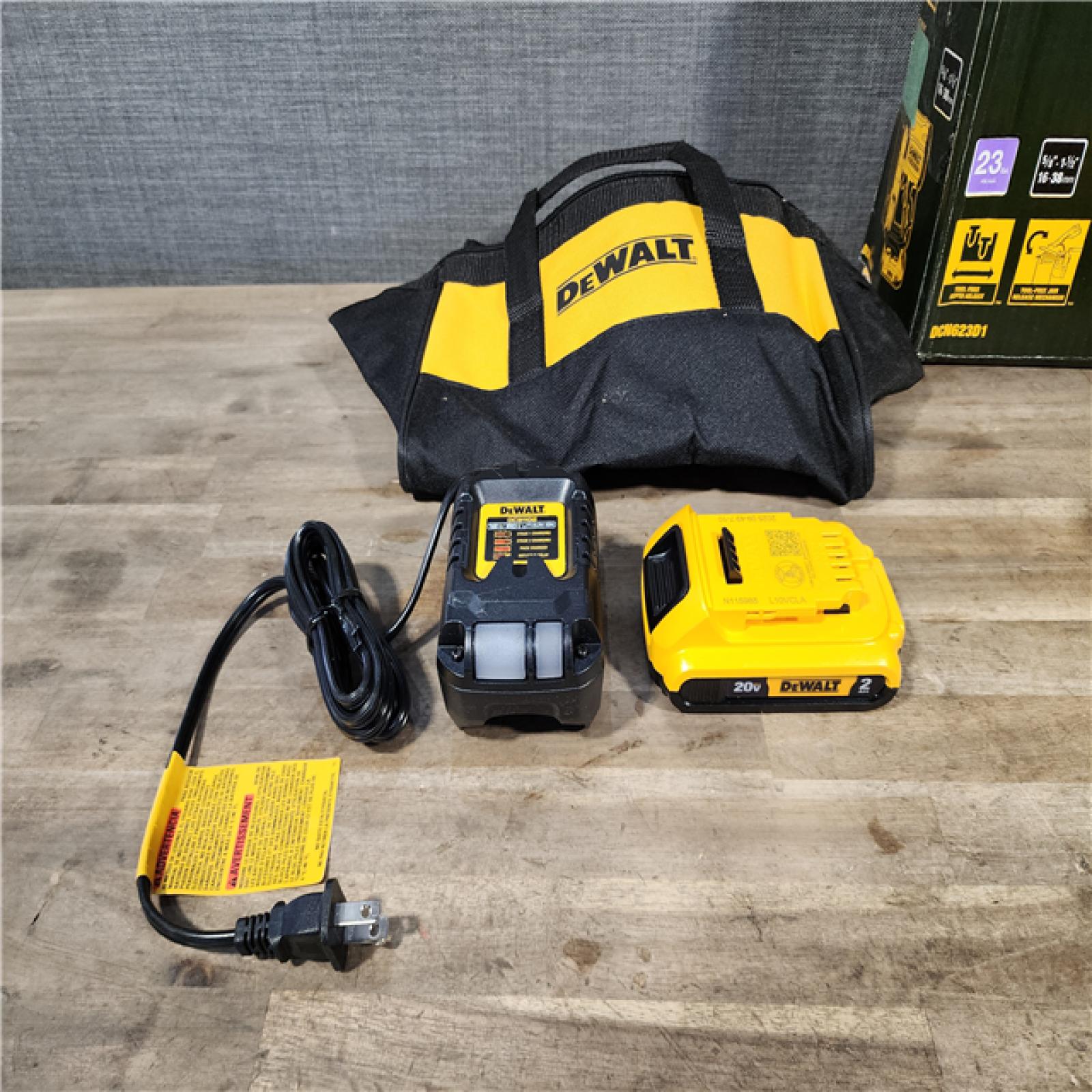HOUSTON LOCATION - AS-IS DeWalt DCN623D1 20V MAX Atomic Compact Cordless Pin Nailer Kit
