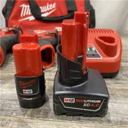 AS-IS Milwaukee FUEL 12-Volt Lithium-Ion Brushless Cordless Hammer Drill and Impact Driver Combo Kit