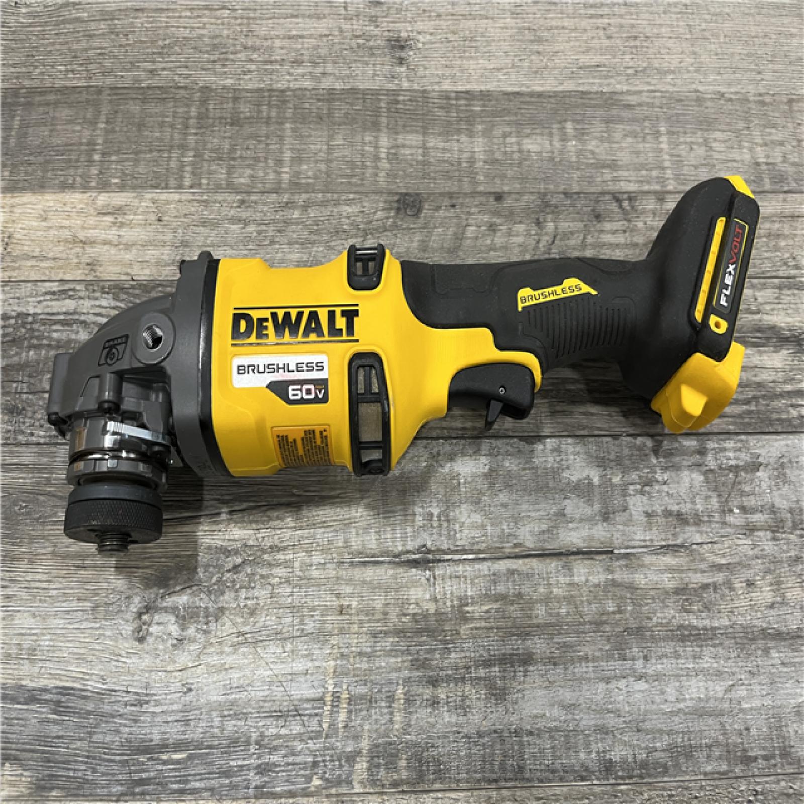 AS-IS DEWALT FLEXVOLT 60V MAX Cordless Brushless 4.5 in. to 6 in. Small Angle Grinder with Kickback Brake (Tool Only)