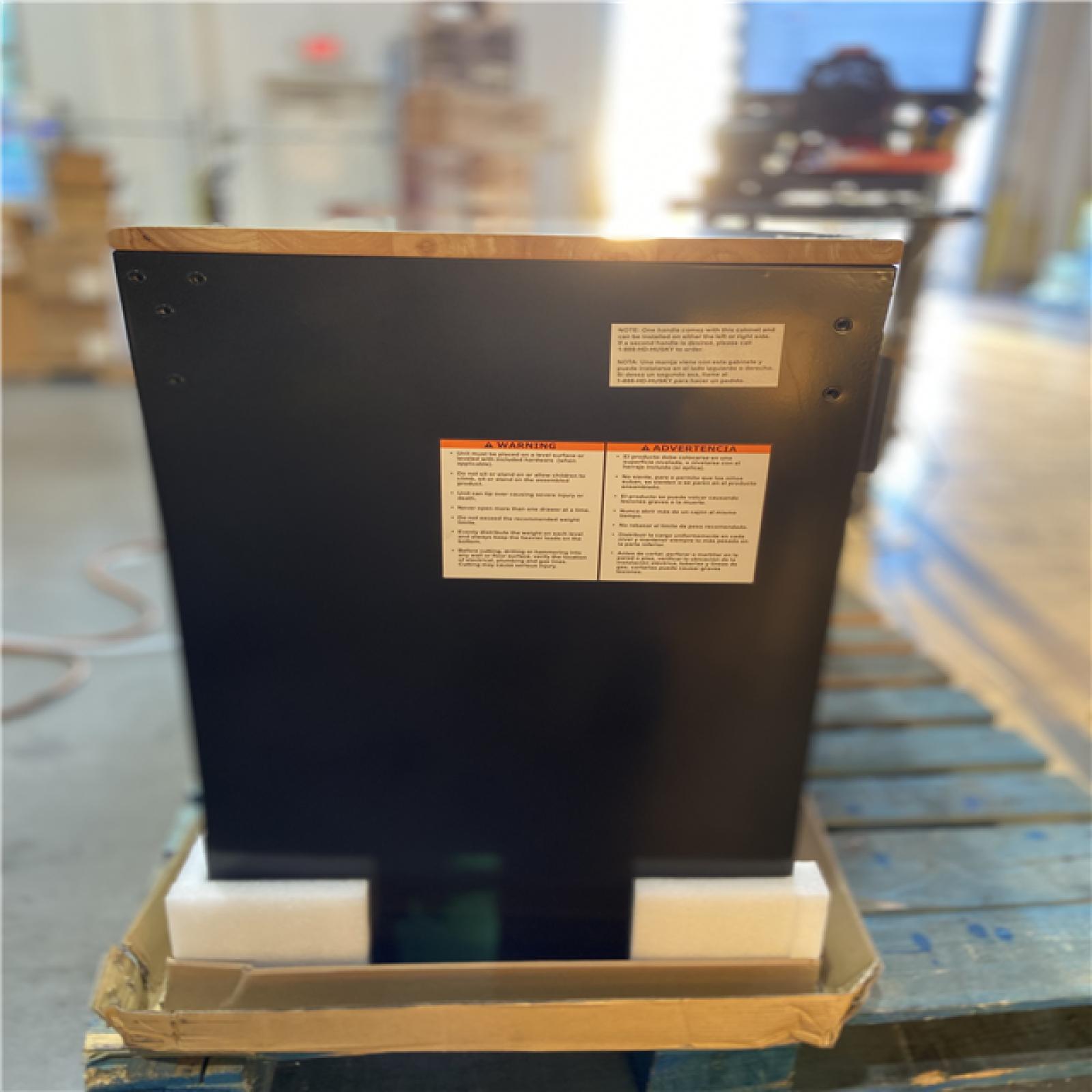 DALLAS LOCATION - Husky Tool Storage 46 in. W x 18 in. D 9-Drawer Mobile Workbench Cabinet in Gloss Black