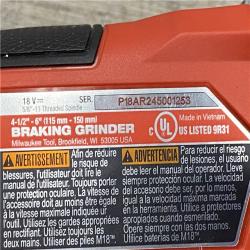 AS-IS Milwaukee FUEL 18-Volt Lithium-Ion Brushless Cordless 4-1/2 in./6 in. Braking Grinder with Paddle Switch (Tool-Only)
