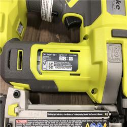 AS-IS RYOBI ONE+ 18V 18-Gauge Cordless AirStrike Narrow Crown Stapler (Tool Only)