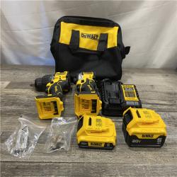 AS-IS DEWALT ATOMIC 20V MAX Lithium-Ion Cordless 2-Tool Combo Kit