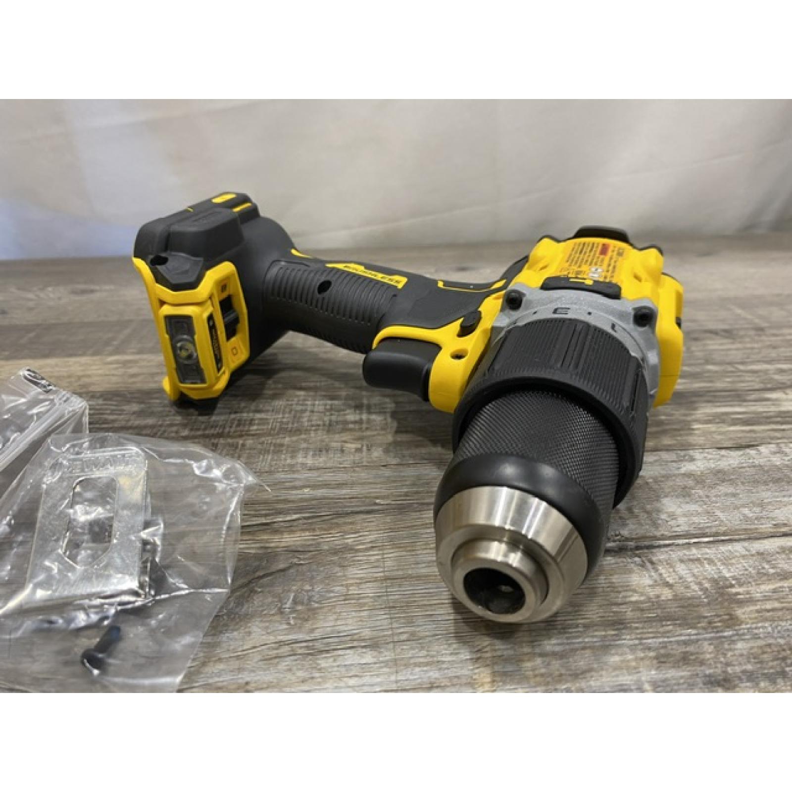 AS-IS DEWALT 20V XR Brushless Cordless 1/2 in. Hammer Drill (Tool-Only)