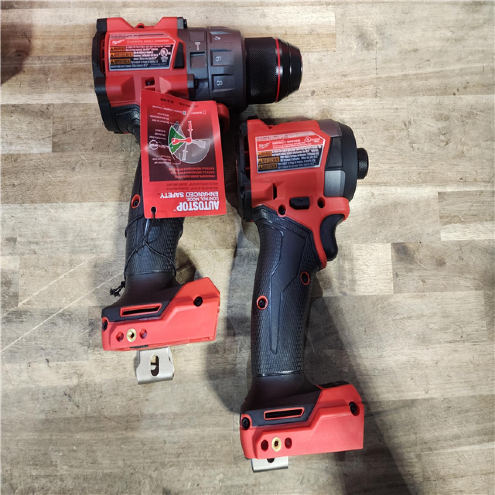 HOUSTON LOCATION - AS-IS MILWAUKEE FUEL 18V Lithium-Ion Brushless Cordless Hammer Drill and Impact Driver Combo Kit
