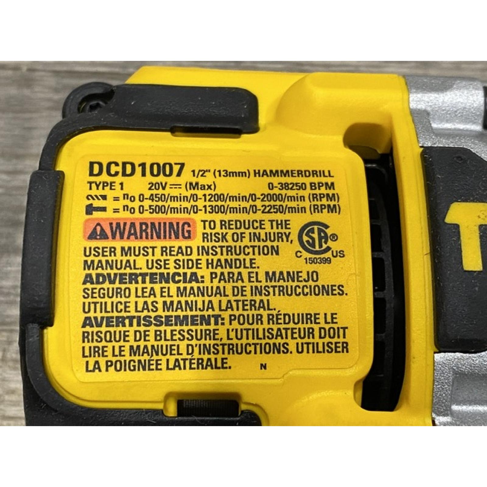 AS-IS DEWALT 20V MAX Lithium-Ion Cordless 2-Tool Combo Kit