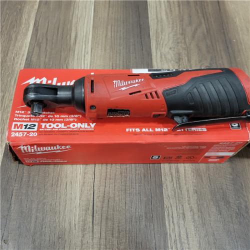 AS-IS  MILWAUKEE 2457-20 .38 in. M12 Cordless Ratchet Only